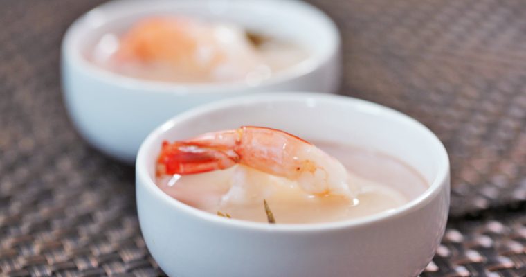Tea-Infused Steamed Custard