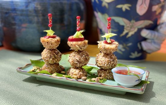 Pistachio-Crusted Shrimp Balls