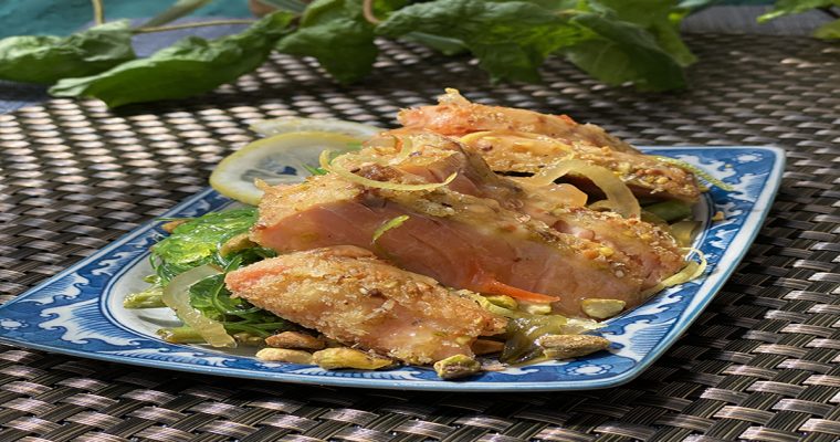 Fish Cutlets with Tangy Lemon Sauce