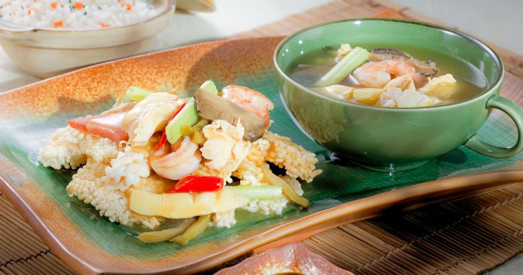 Sizzling Rice Soup