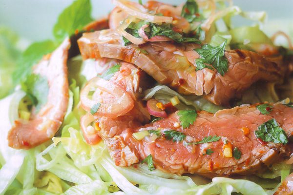 Warm beef salad